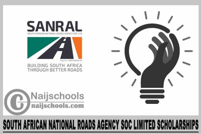 South African National Roads Agency SOC Limited Scholarships