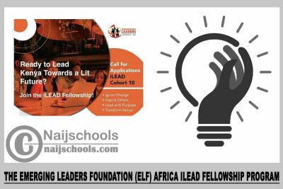 The Emerging Leaders Foundation (ELF) Africa iLead Fellowship Program 2023