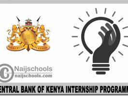 Central Bank of Kenya Internship Programme 2023