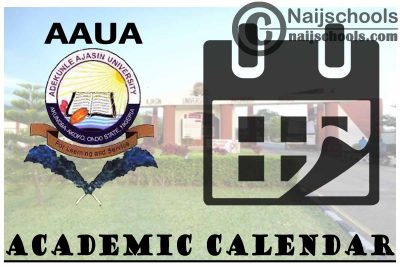AAUA Academic Calendar for 2023/24 Session 1st/2nd Semester
