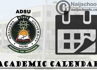 ADSU Academic Calendar 2023/24 Session 1st/2nd Semester