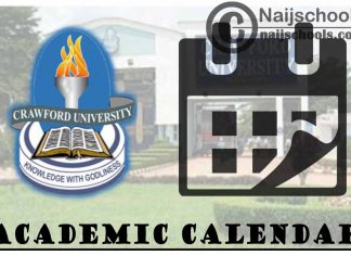 Crawford University Academic Calendar for 2023/24 Session