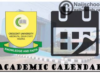 Crescent University Academic Calendar for 2023/2024