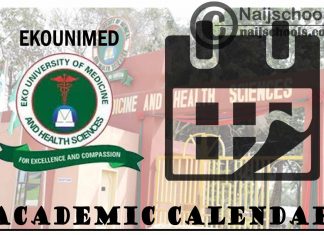 EKOUNIMED Academic Calendar 1st/2nd Semester 2023/24