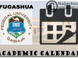 FUGASHUA Academic Calendar for 2023/24 Session 1/2 Semester