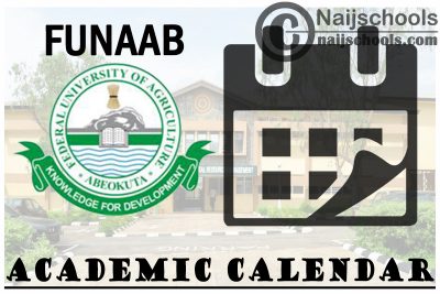 FUNAAB University Academic Calendar for 2023/24 Session