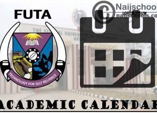FUTA Academic Calendar for 2023/24 Session 1st/2nd Semester
