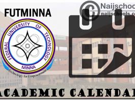 FUTMINNA Academic Calendar 2023/24 session 1st/2nd semester