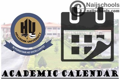 Hallmark University Academic Calendar for 2023/2024
