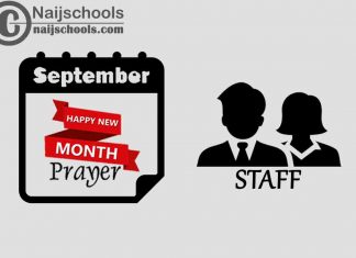 18 Happy New Month Prayer for Your Staff in September 2023