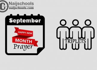 27 Happy New Month Prayer for Triplets in September 2023