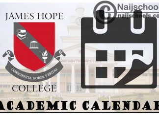 James Hope University Academic Calendar 2023/2024