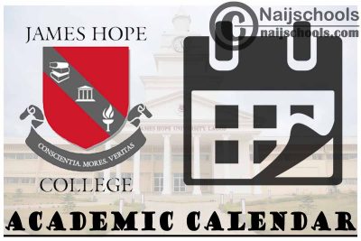 James Hope University Academic Calendar 2023/2024
