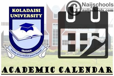 KolaDaisi University Academic Calendar 1st/2nd Semester 2023/24