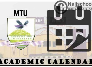 MTU Academic Calendar for 2023/24 Session 1st/2nd semester