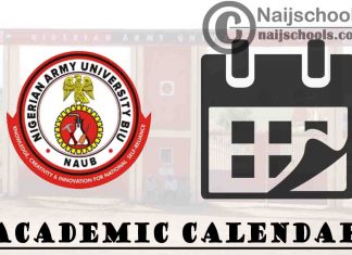 NAUB Academic Calendar for 2023/2024 Session