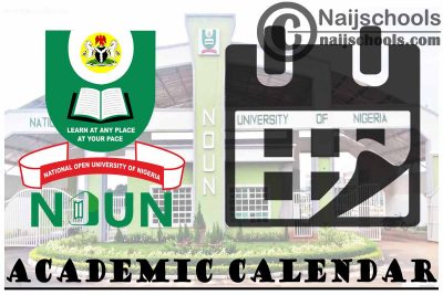 NOUN Academic Calendar 2023/24 Session 1st/2nd Semester 