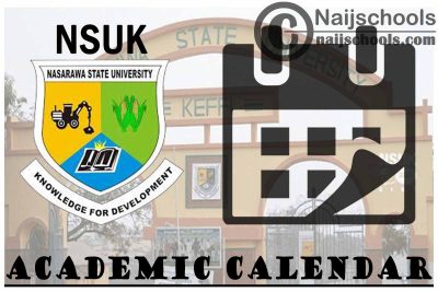 NSUK Academic Calendar for 2023/24 Session 1st/2nd Semester