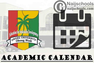 Obong University Academic Calendar for 2023/2024 Session