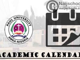 PAU Academic Calendar 2023/24 Session 1st/2nd Semester