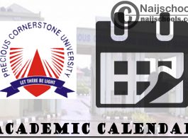 Precious Cornerstone University Academic Calendar for 2023/24