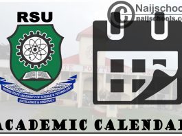 RSU Academic Calendar for 2023/24 Session 1st/2nd Semester