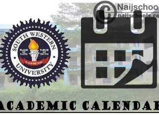 Southwestern University Academic Calendar for 2023/2024 Session