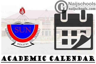 SUN Academic Calendar 2023/24 Session 1st/2nd Semester