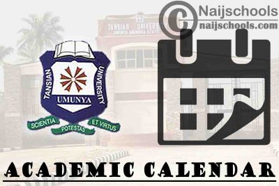 TANU Academic Calendar 2023/24 Session 1st/2nd Semester