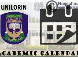 UNILORIN Academic Calendar 2023/24 Session 1st/2nd Semester