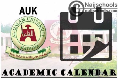 AUK Academic Calendar 2023/24 Session 1st/2nd Semester 