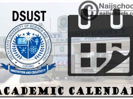 DSUST Academic Calendar 2023/24 Session 1st/2nd Semester