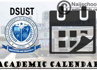 DSUST Academic Calendar 2023/24 Session 1st/2nd Semester