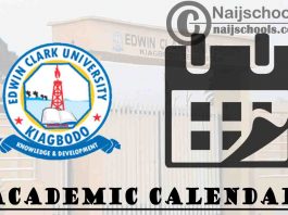 ECU Academic Calendar for 2023/2024 Session