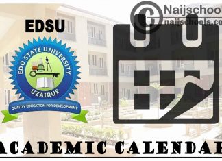 EDSU Academic Calendar 2023/24 Session 1st/2nd Semester
