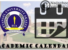 Evangel University Academic Calendar for 2023/24 Session