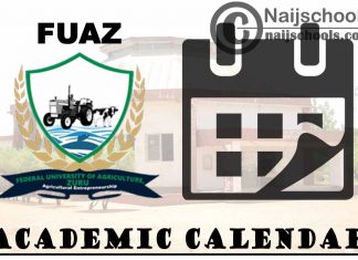 FUAZ Academic Calendar 2023/24 Session 1st/2nd Semester
