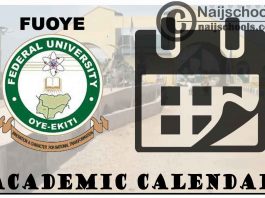 FUOYE Academic Calendar 2023/24 Session 1st/2nd Semester