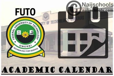 FUTO Academic Calendar 2023/24 Session 1st/2nd Semester