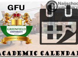 GFU Academic Calendar 2023/24 Session 1st/2nd Semester
