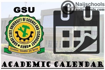 GSUST Academic Calendar 2023/24 Session 1st/2nd Semester