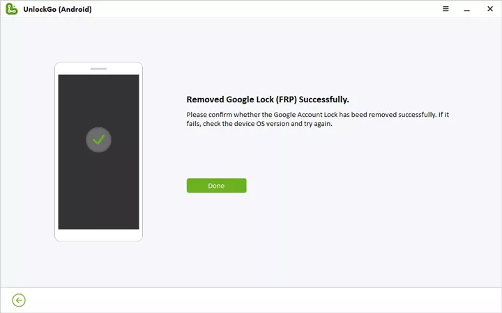 Google Lock (FRP) Removed Succefully