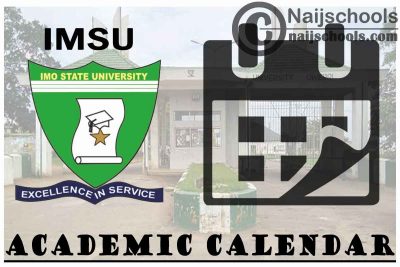 IMSU Academic Calendar 2023/24 Session 1st/2nd Semester