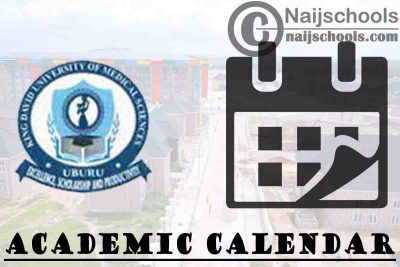KDUMS Academic Calendar for 2023/2024 Session