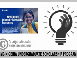 KPMG Nigeria undergraduate scholarship programme