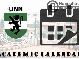 UNN Academic Calendar 2023/24 Session 1st/2nd Semester