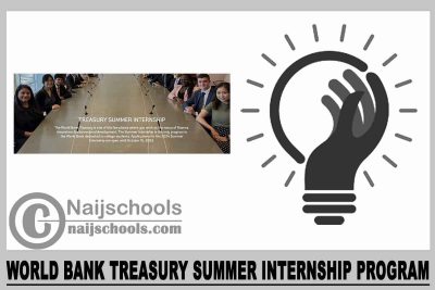 World Bank Treasury Summer Internship Program