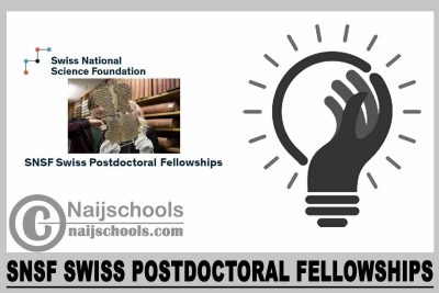 SNSF Swiss Postdoctoral Fellowships 2023
