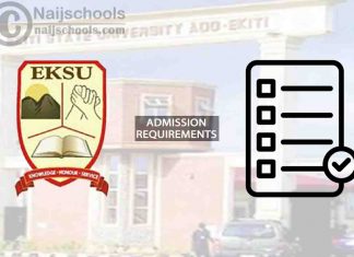 EKSU Degree Admission Requirements for 2024/2025 Session