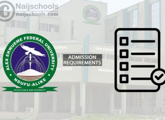 FUNAI Degree Admission Requirements for 2024/2025 Session